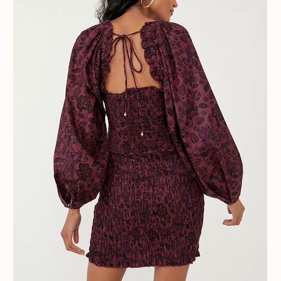 NWT Free People Smock It To Me Mini Dress Sz S - Picture 2 of 10
